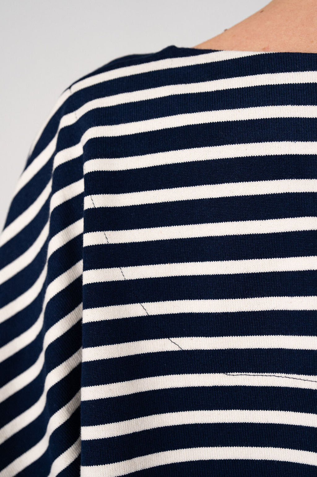 Crop Top Mariniere Navy/Ecru