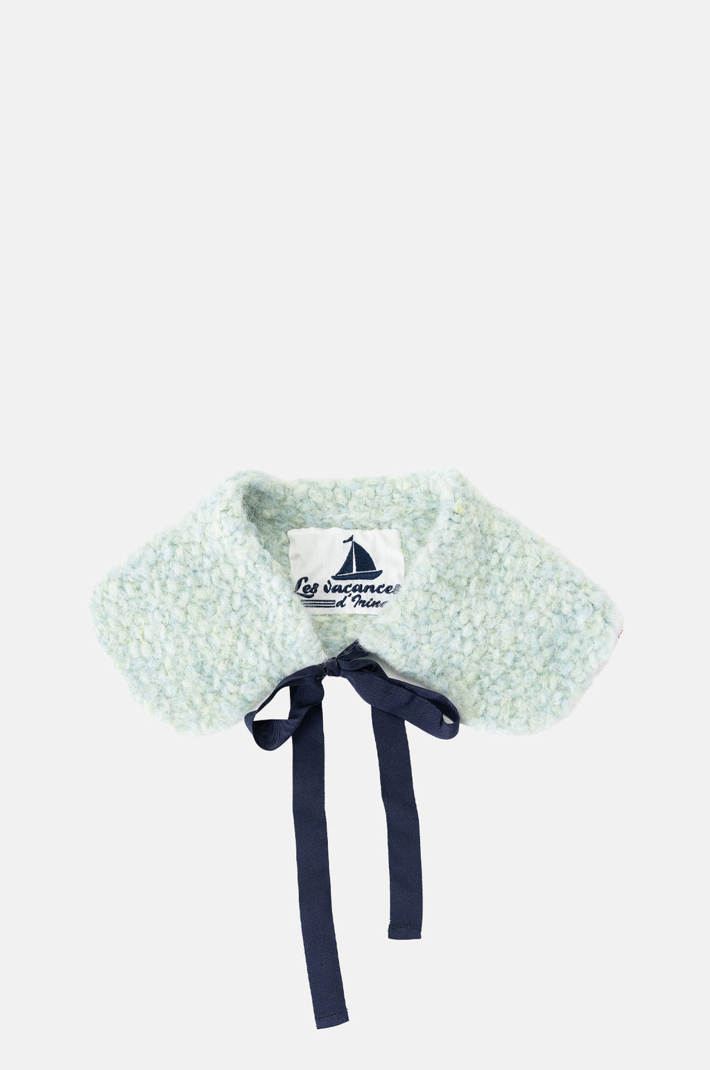 Les Vacances D'Irina Knitted Collar Puff Green.