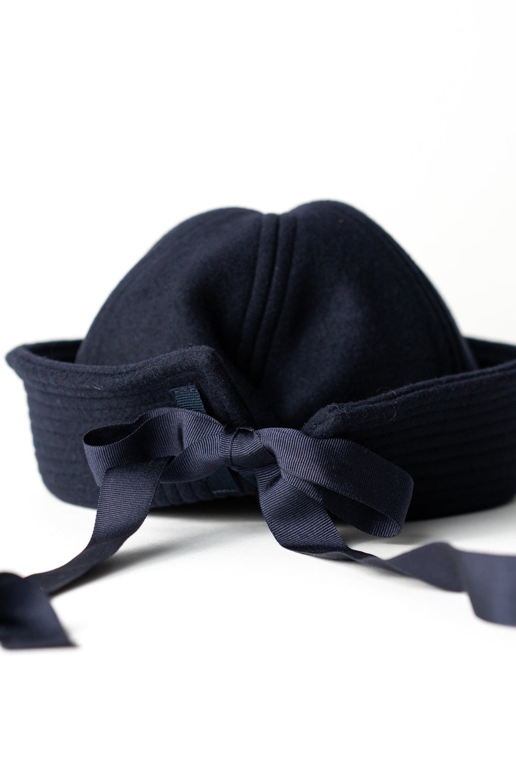 Le Chapeau with Silk Ribbons Navy