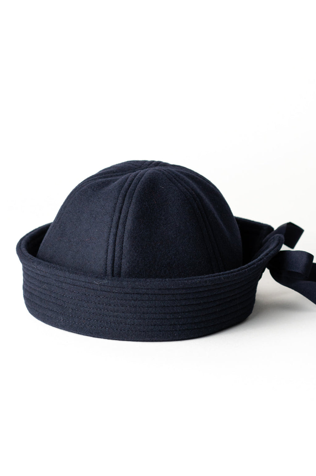 Le Chapeau with Silk Ribbons Navy