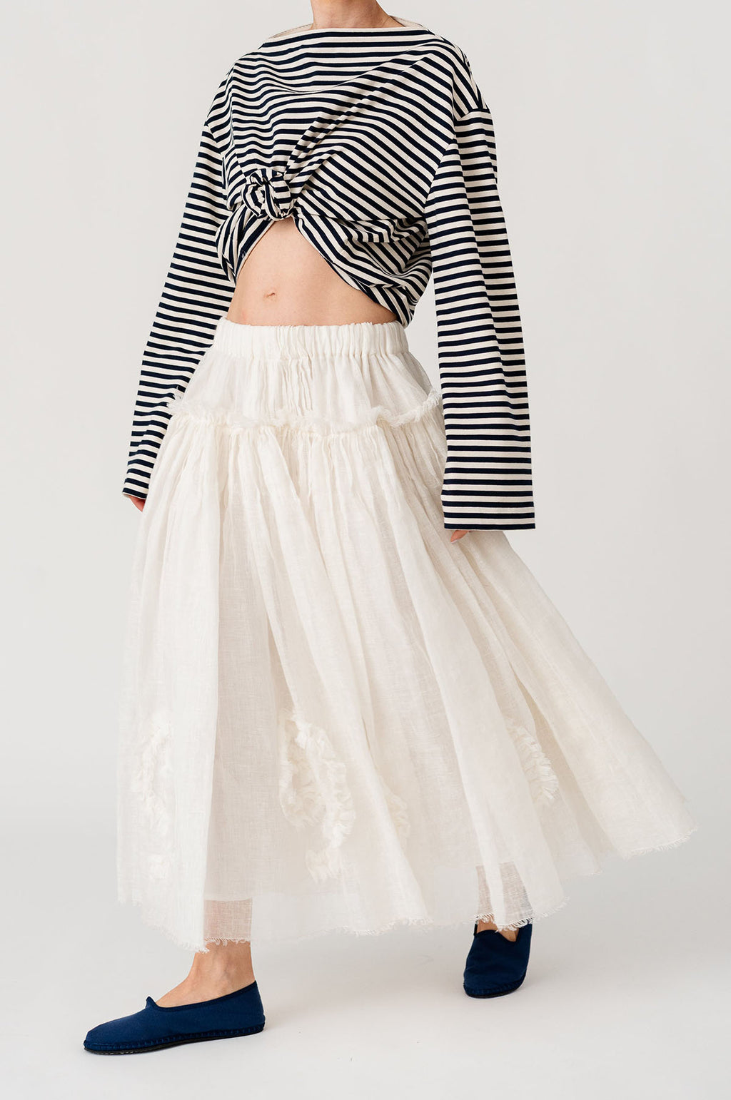 Shell Skirt White