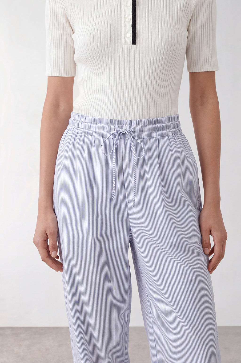 Riss Pants White Combi