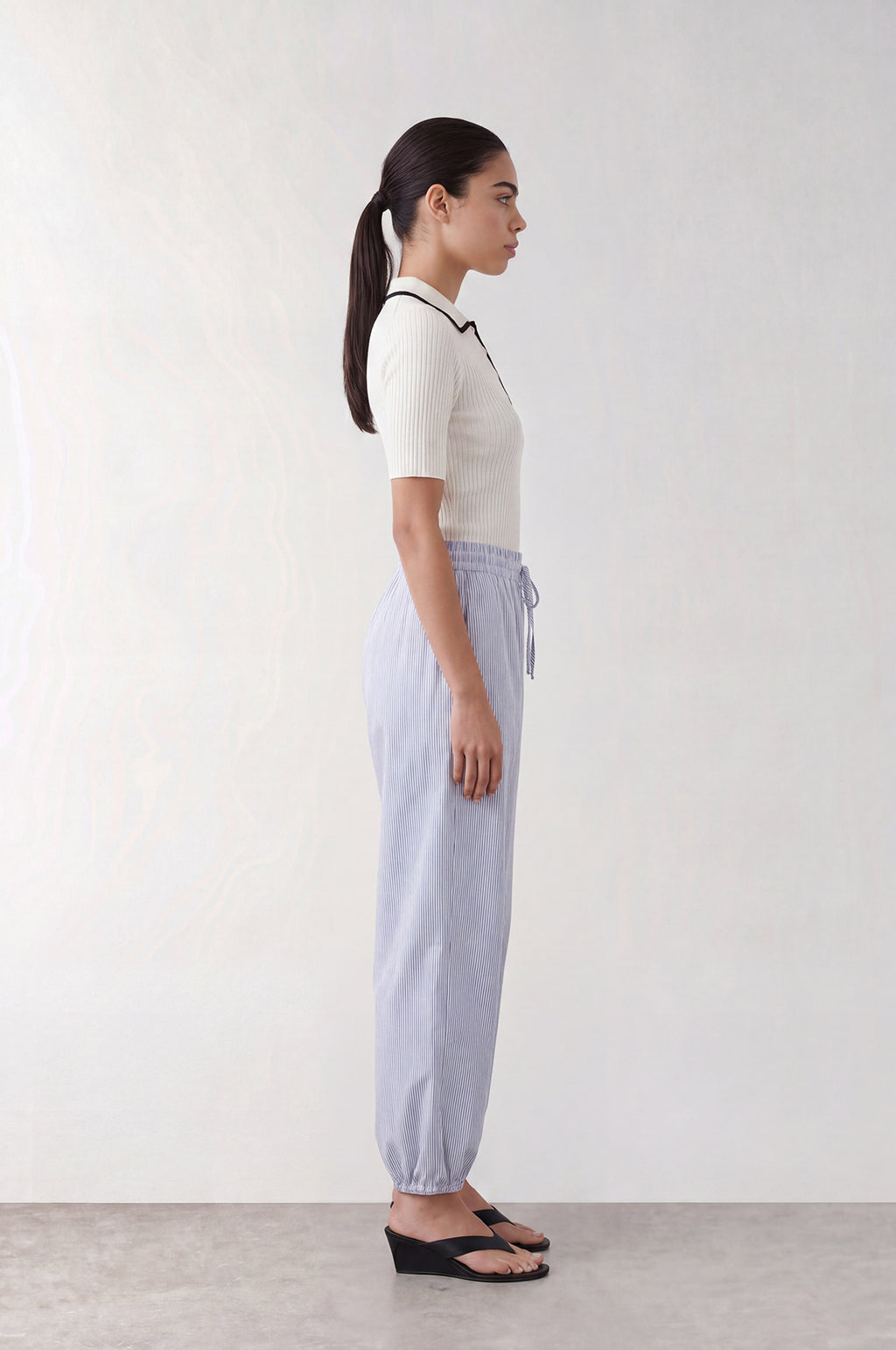 Riss Pants White Combi