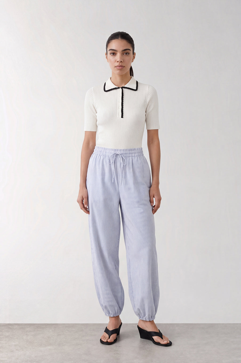 Riss Pants White Combi