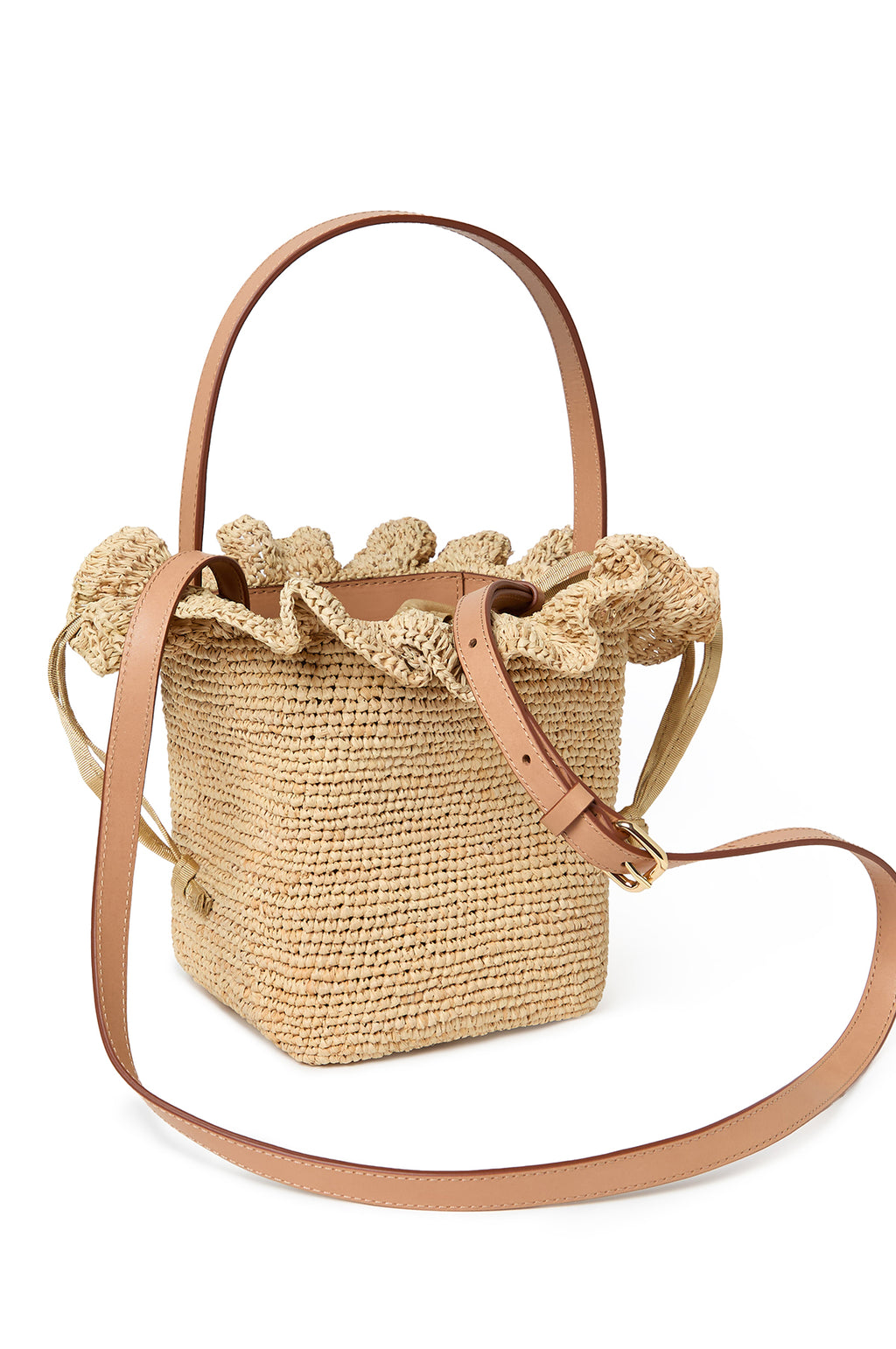 Laith Crochet Bag Top Handle Natural