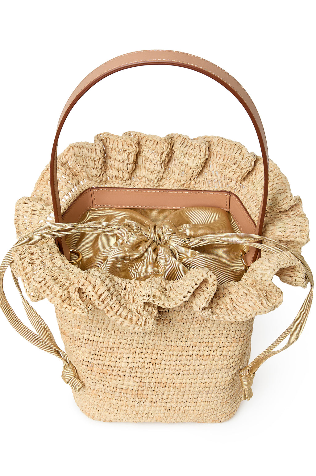 Laith Crochet Bag Top Handle Natural