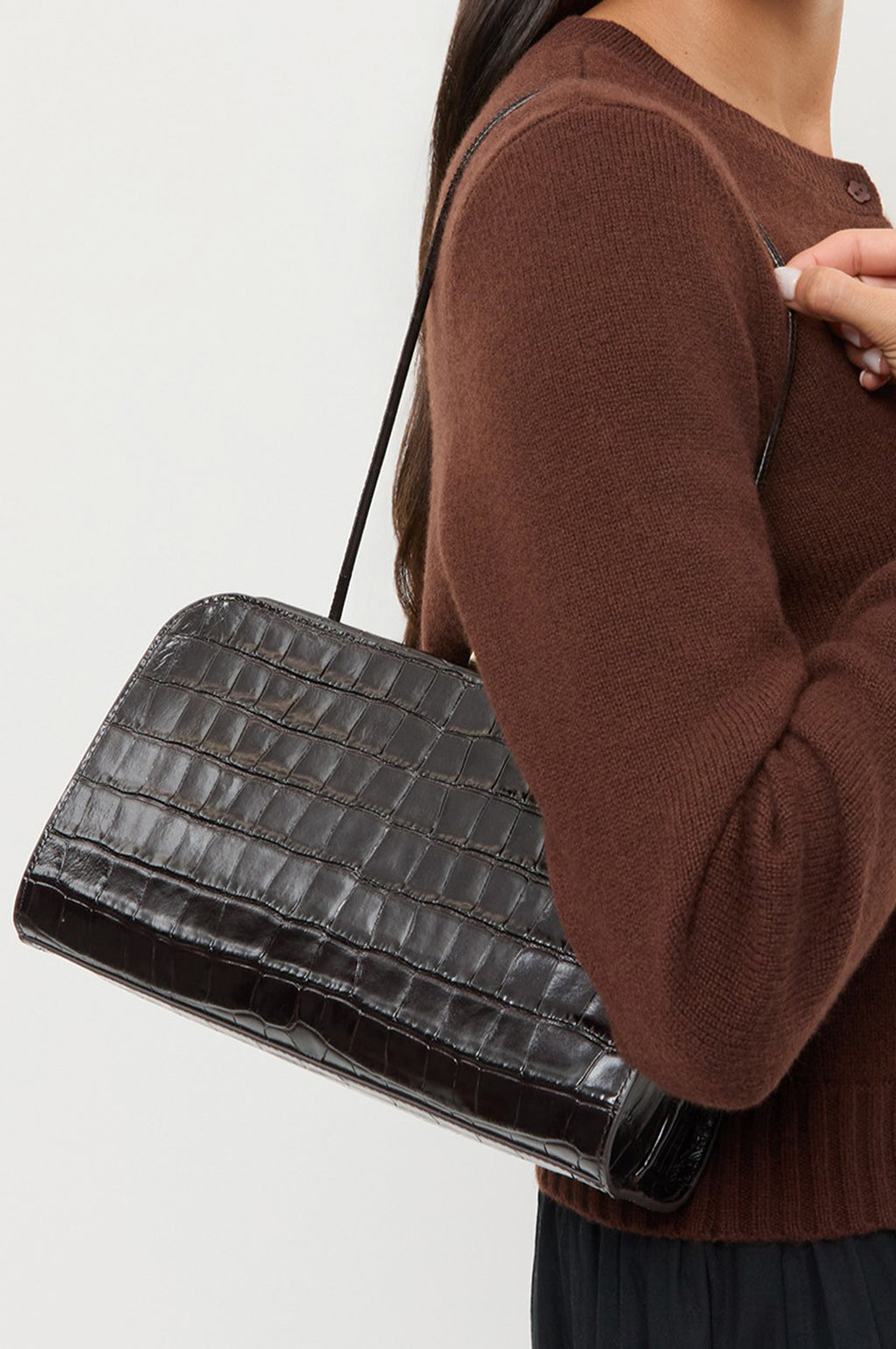 Zella Covered Frame Clutch Ebony