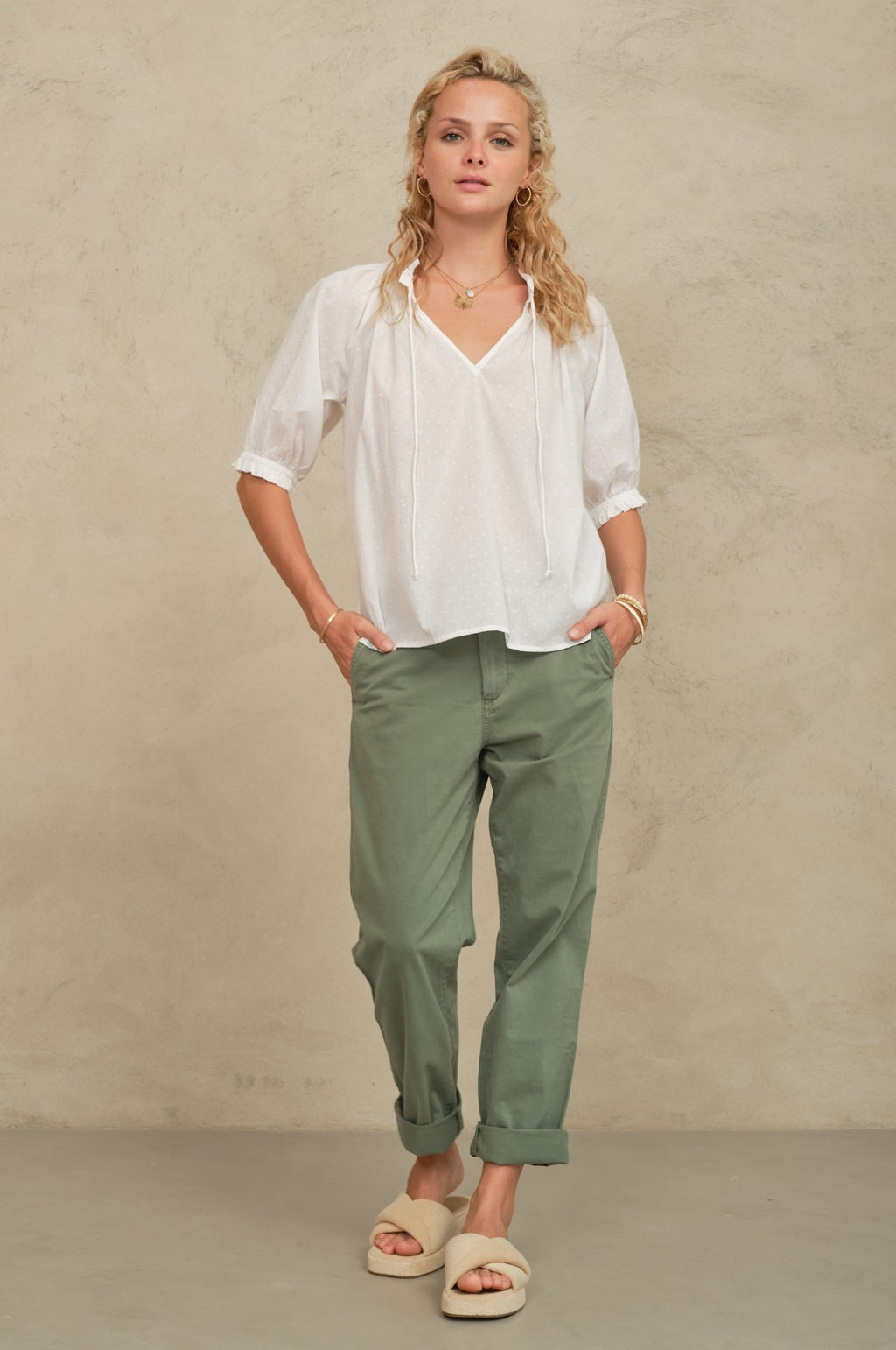 Lotta S/S Top White