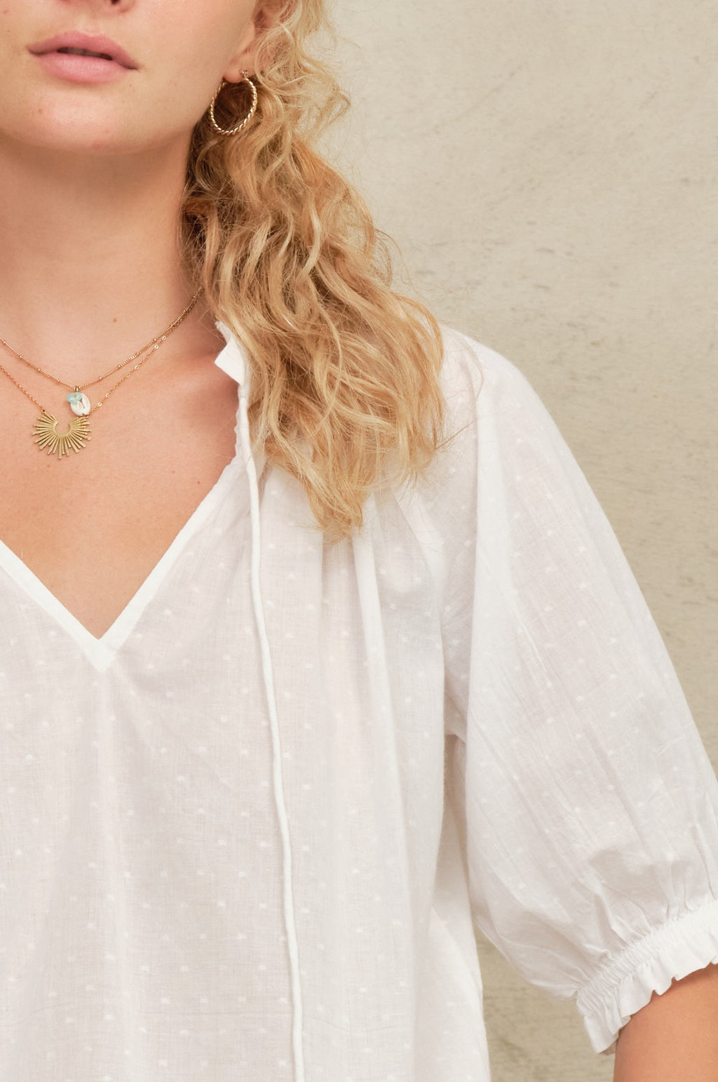 Lotta S/S Top White