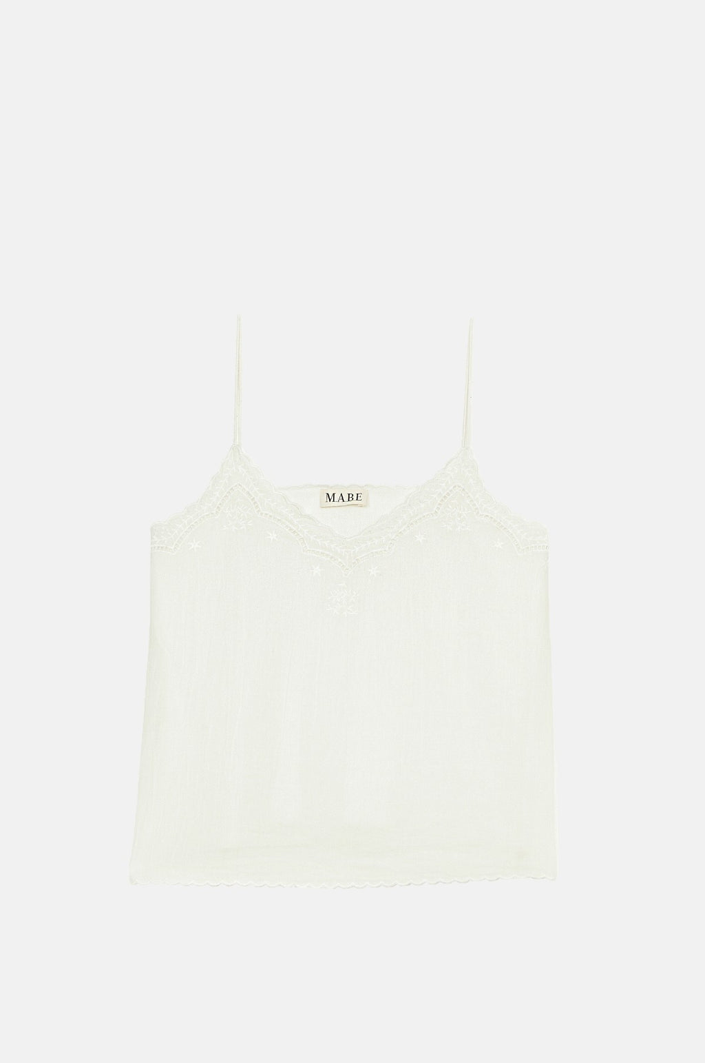 M.A.B.E. Lyla Emb Cami White.