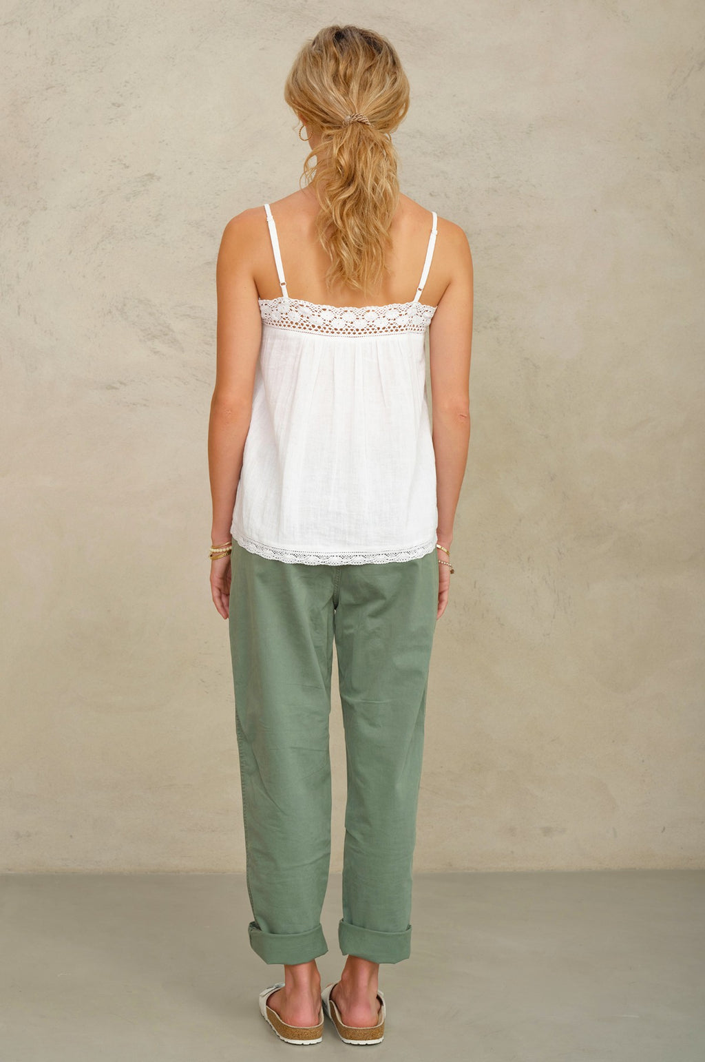 Veri Emb Cami White