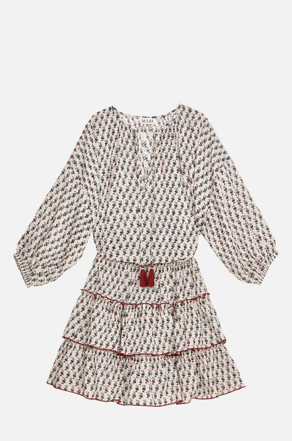 M.A.B.E Devi Print L/S Sundress Multi.