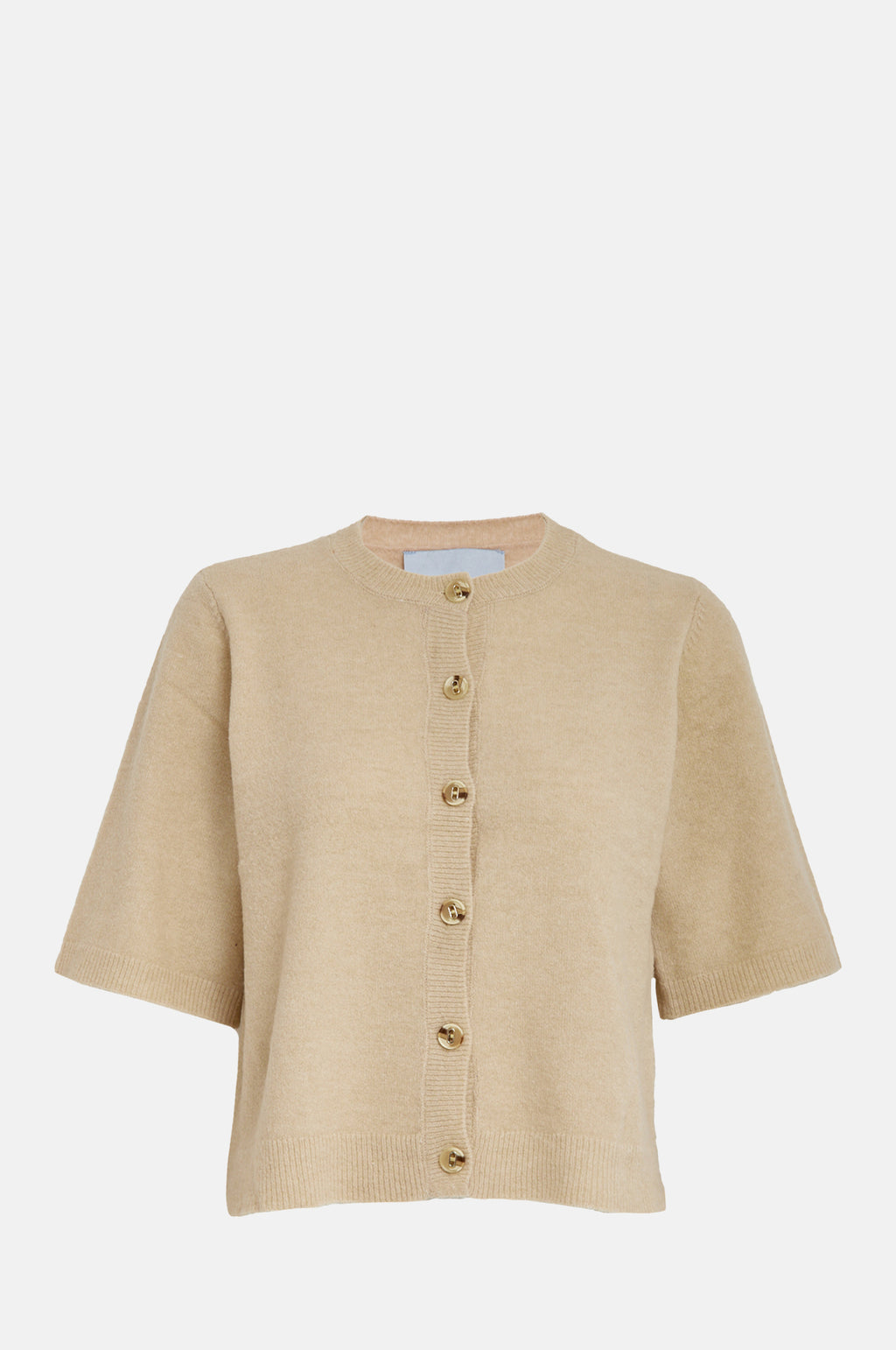 Minus Janna Knit Cardigan Sand Gray Melange.