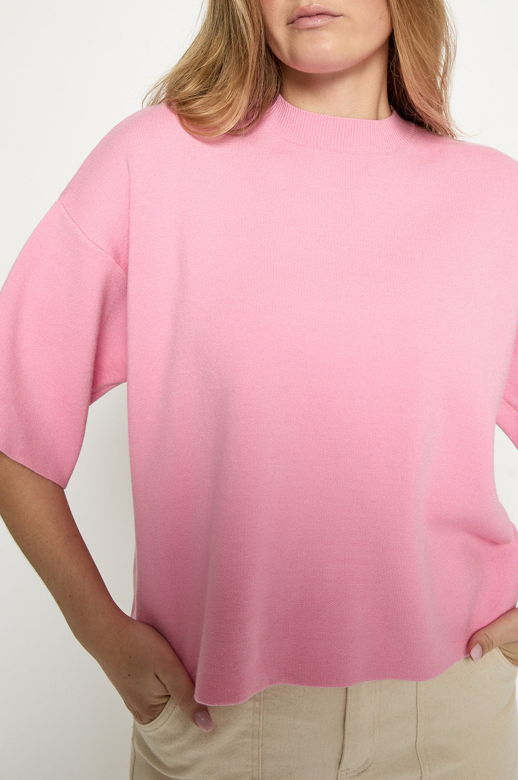 Lupi Knit T-Shirt Prism Pink