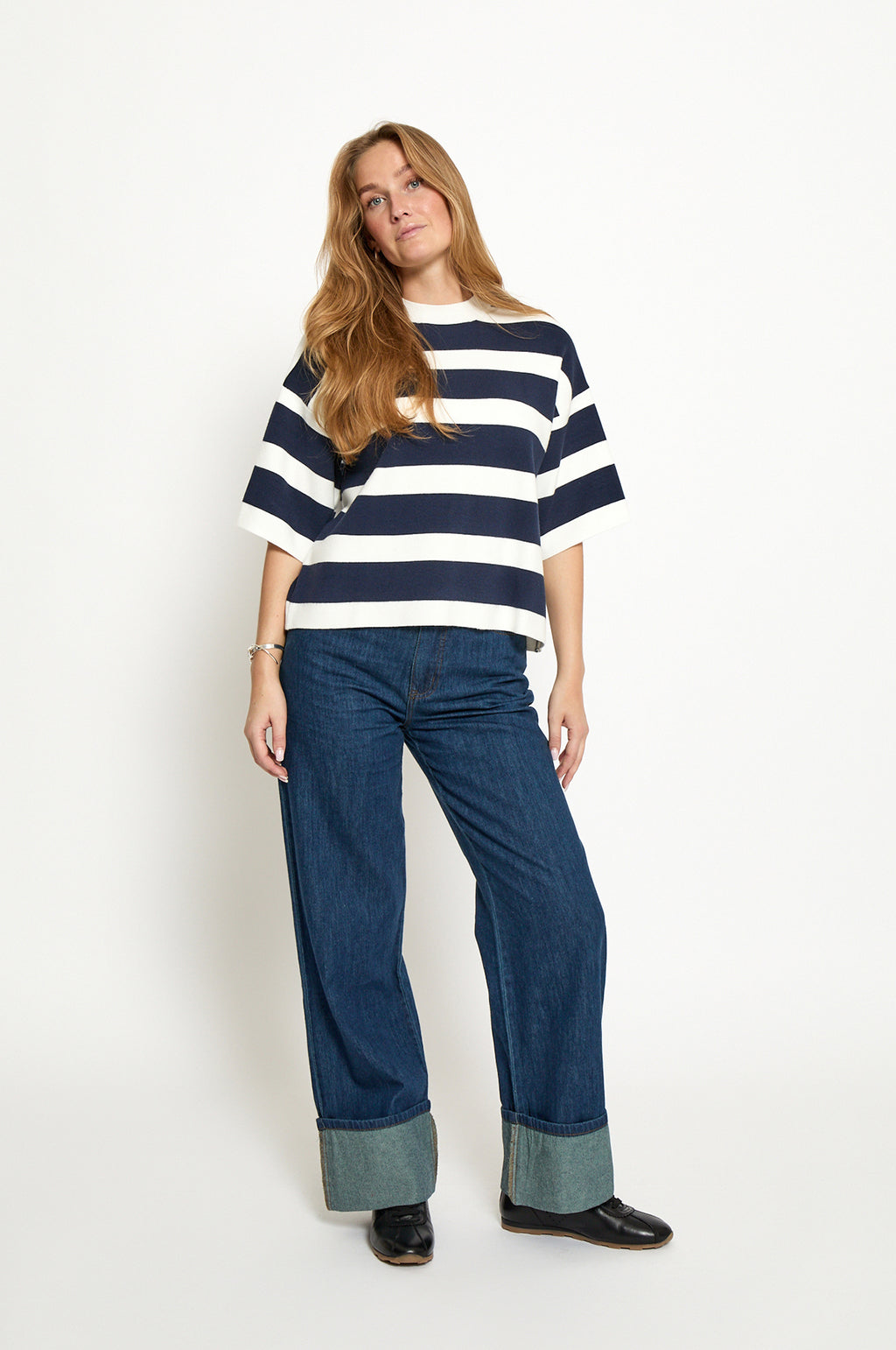 Lupi Knit T-Shirt Sky Captain Stripe