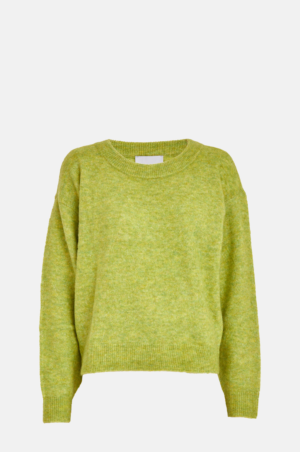 Minus Marina Knit Pullover Dark Citron Melange.