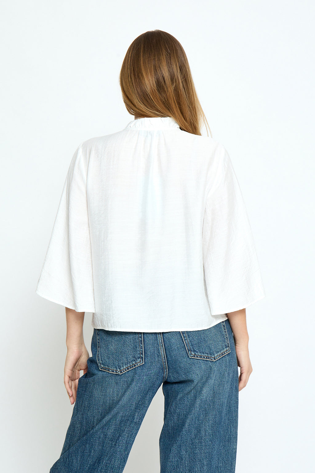 Seria V-Neck Shirt Cloud Dancer