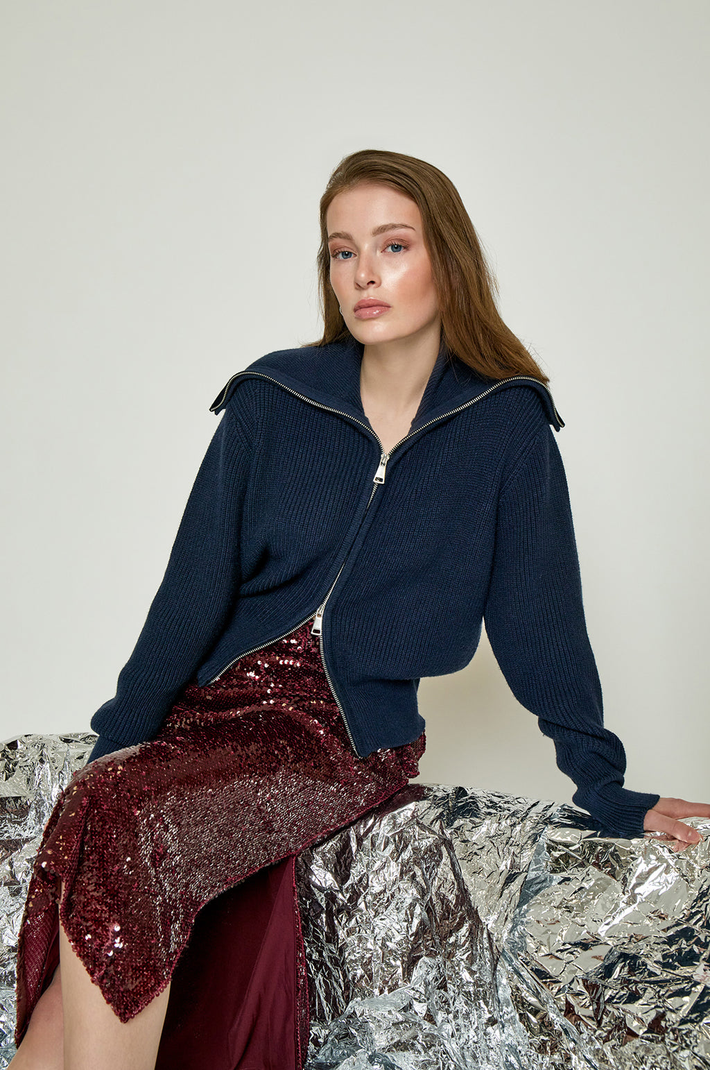 Zidda Midi Skirt Cordovan