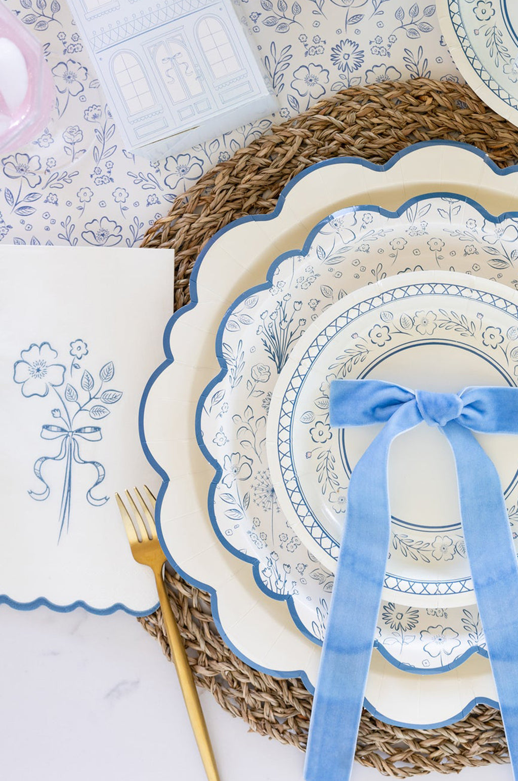 Pembroke Flower Paper Dinner Napkins