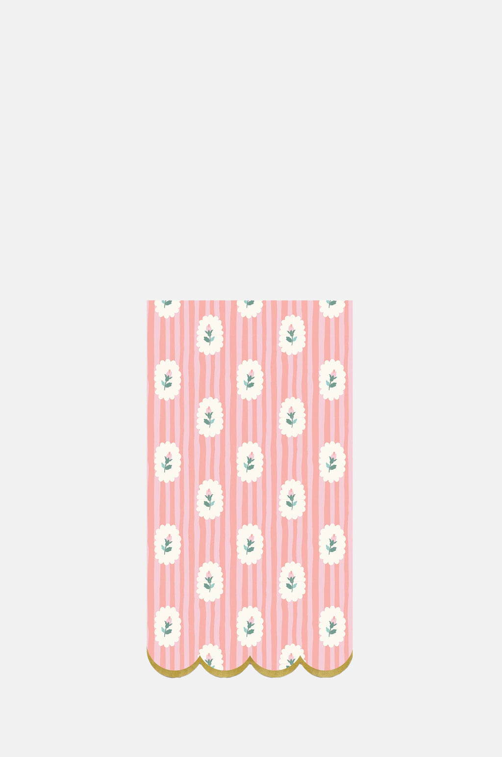 My Mind's Eye Striped Floral Paper Dinner Napkin.