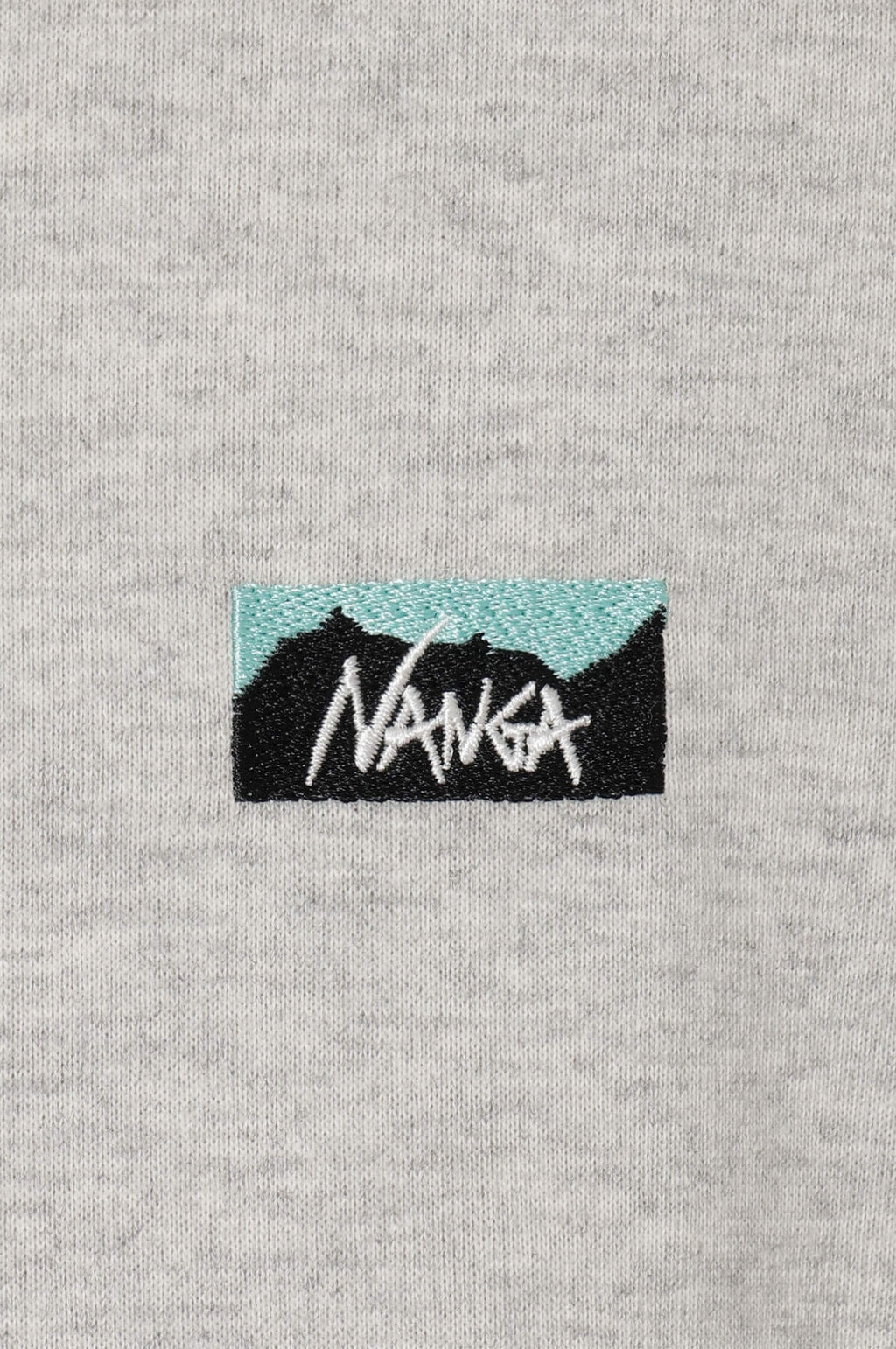 Box Logo Embroidery Tee Ash Grey