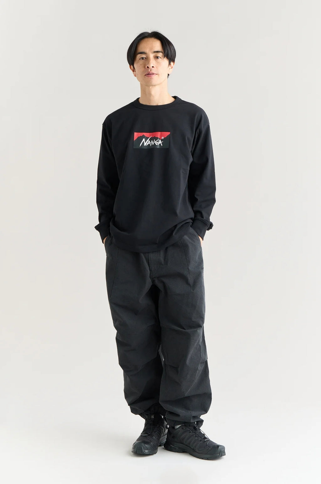 Box Logo L/S Tee Black