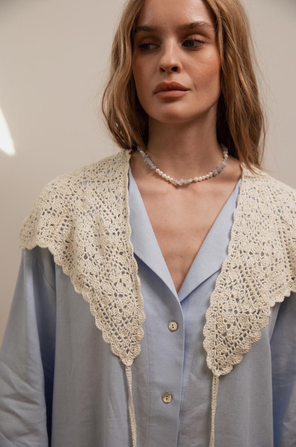 Handmade Collar Feelings Beige