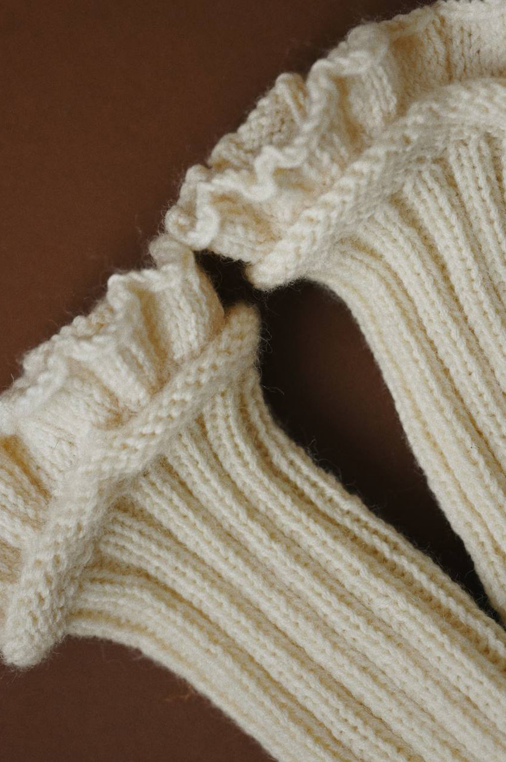 Handmade Socks Cozy Milk