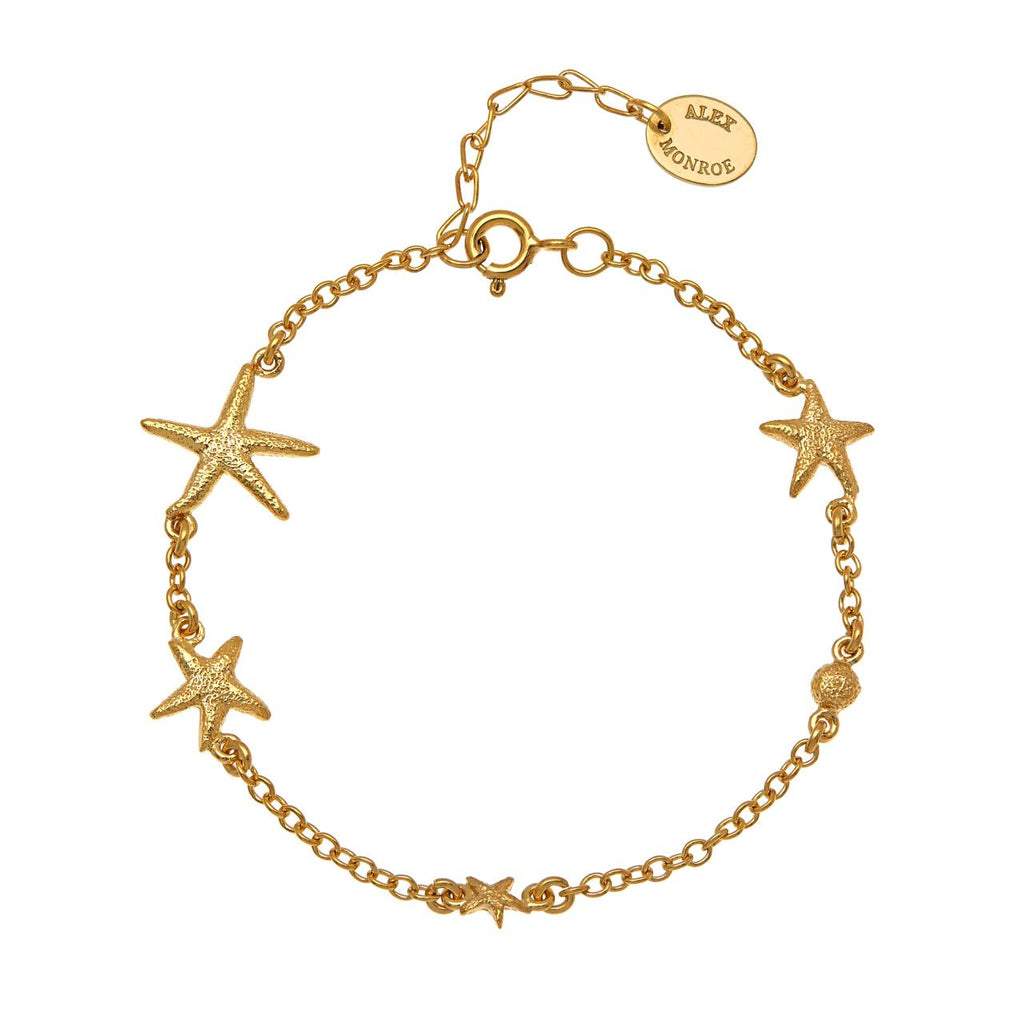A.M. Starfish Constellation Bracelet Gold