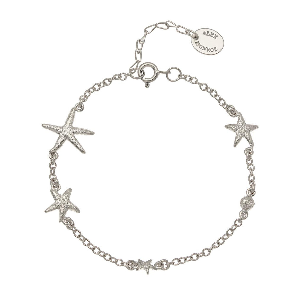 A.M. Starfish Constellation Bracelet Silver