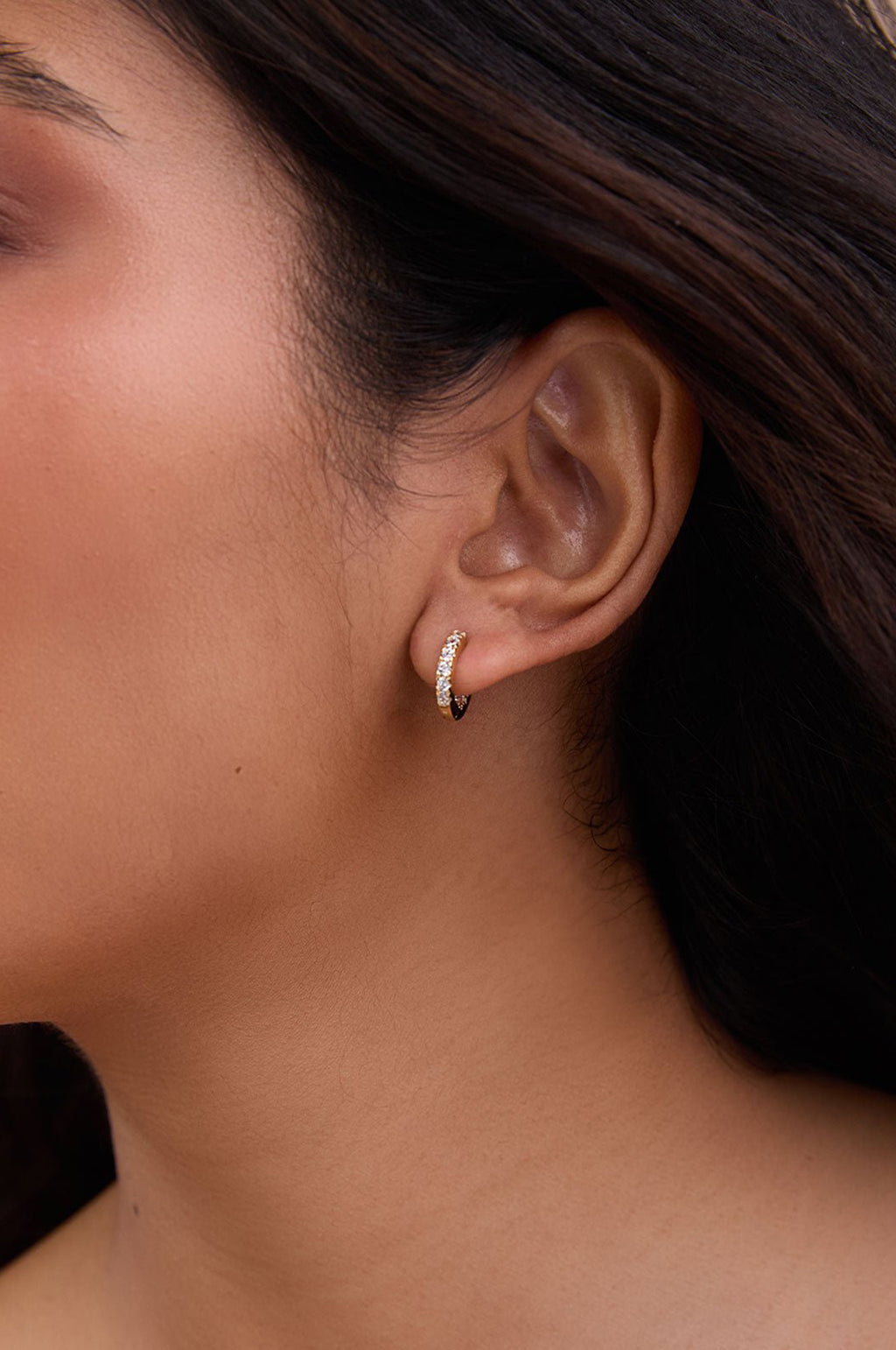 Petite Mina Gold Hoop Earrings