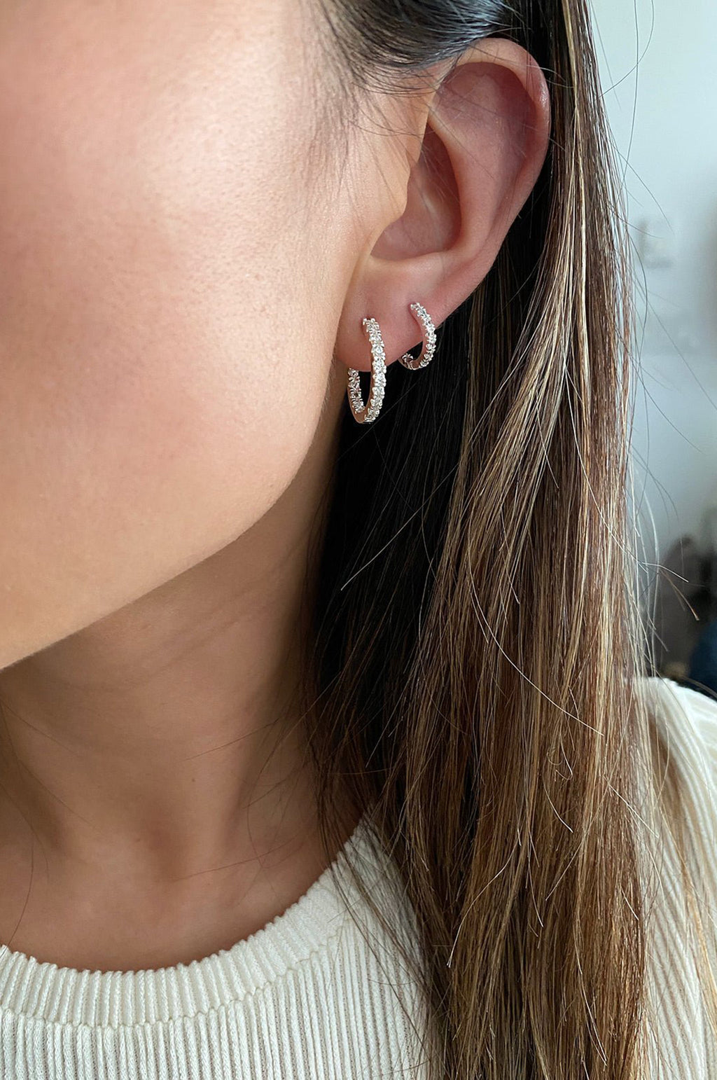 Petite Mina Gold Hoop Earrings