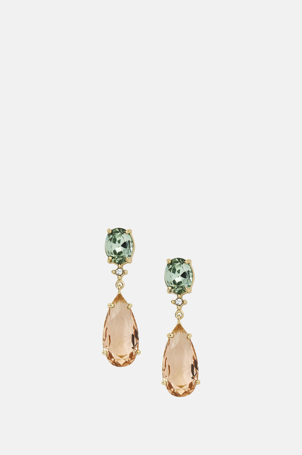 Olive and Piper Thea Gold Multicolour Drop Earrings.