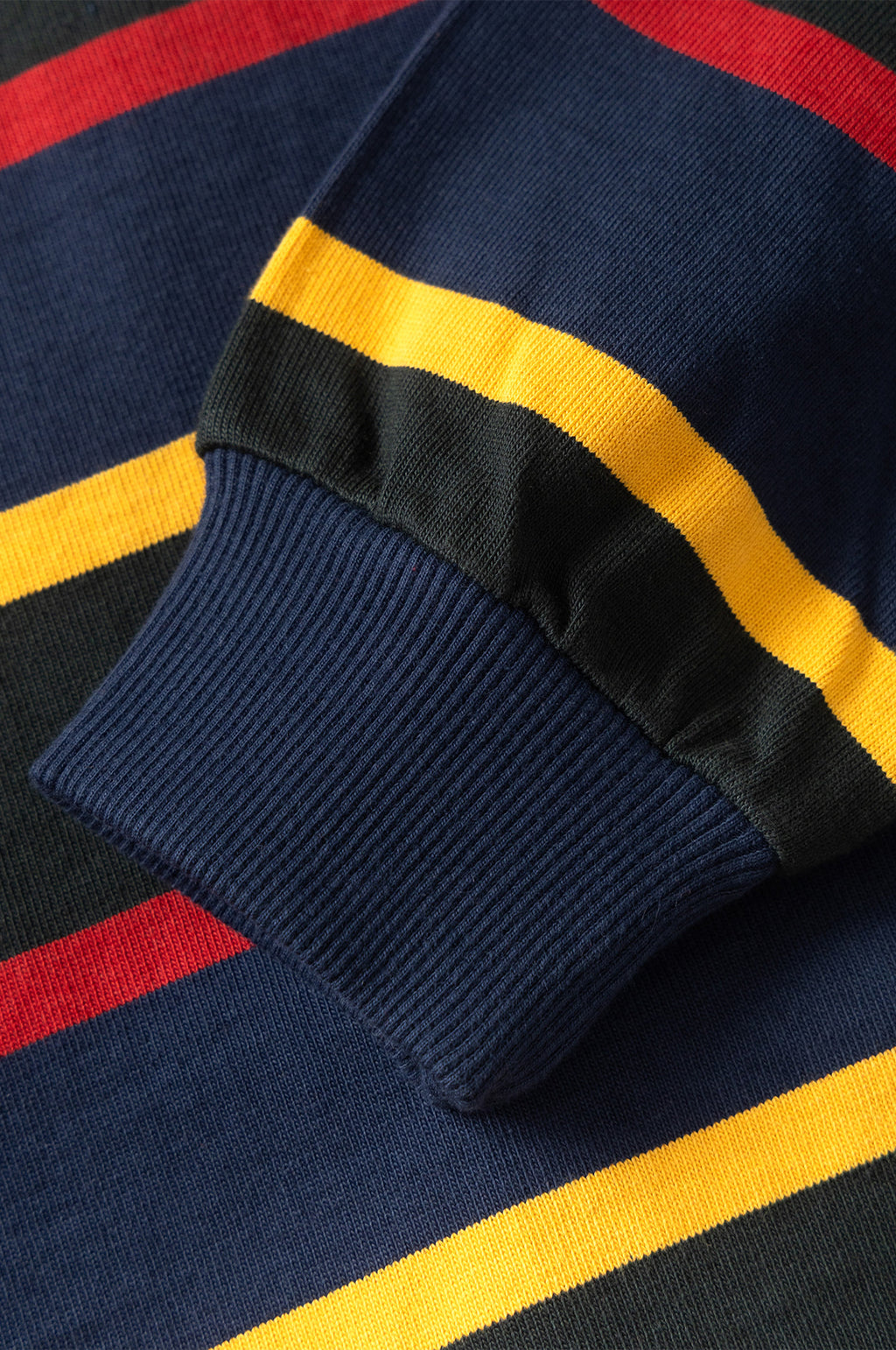 Classic Rugby Shirt Forest Multi-Stripe