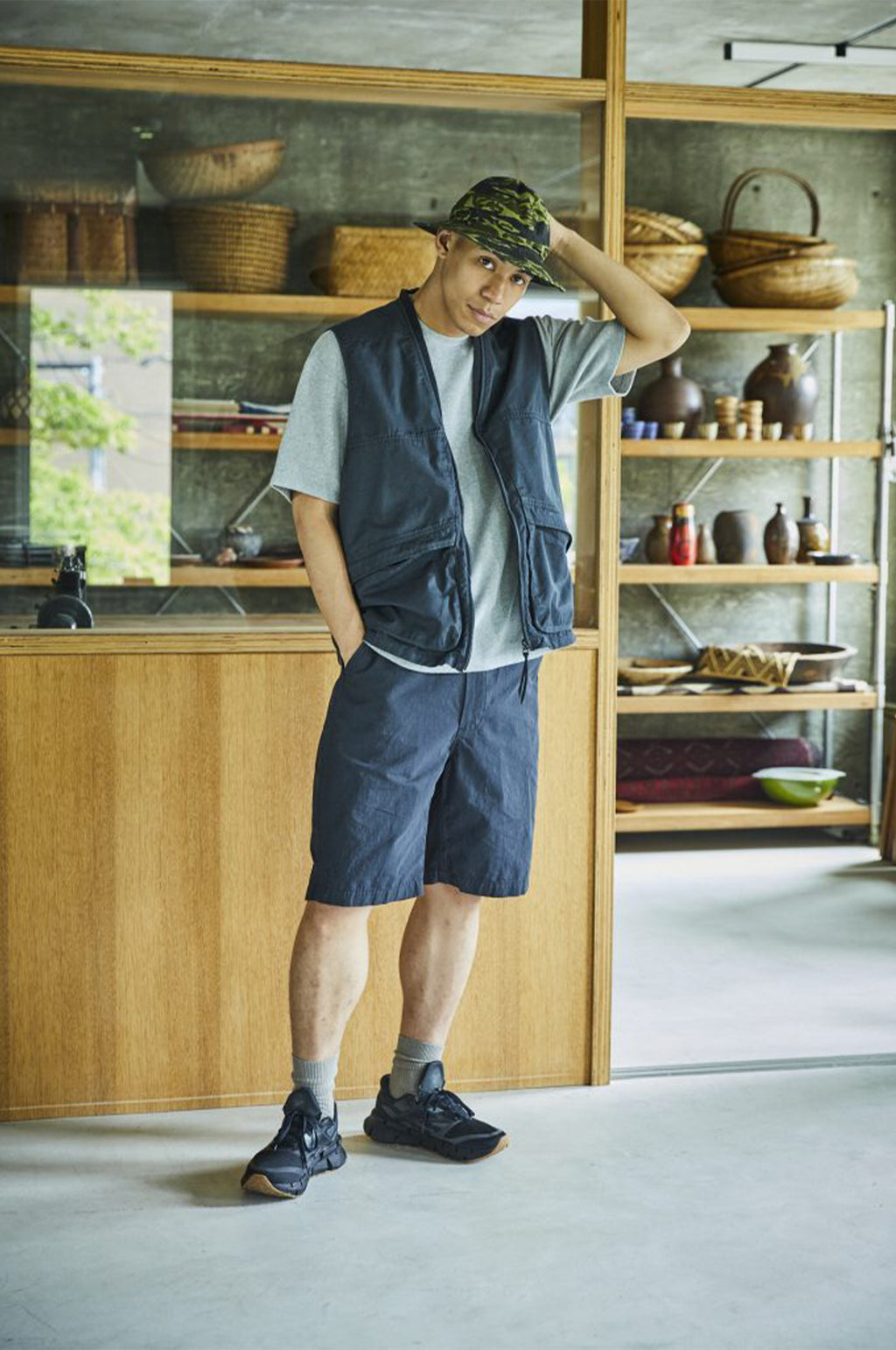 OrSlow Utility Vest Navy.