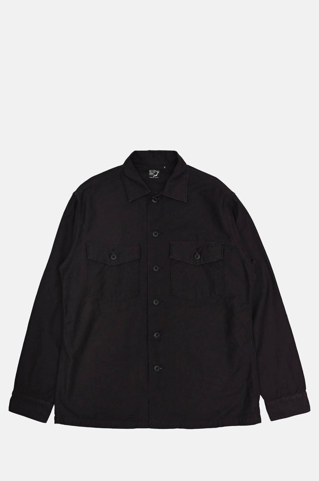 Orslow US Army Fatigue Shirt Black.