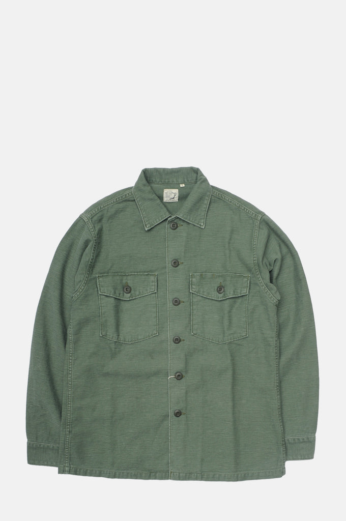 Orslow US Army Fatigue Shirt in Green Used Wash – The Hambledon