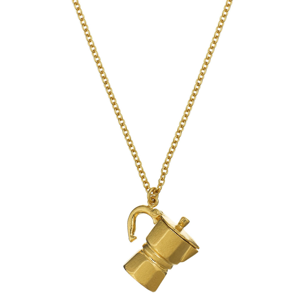 A.M. Opening Moka Pot Necklace Gold