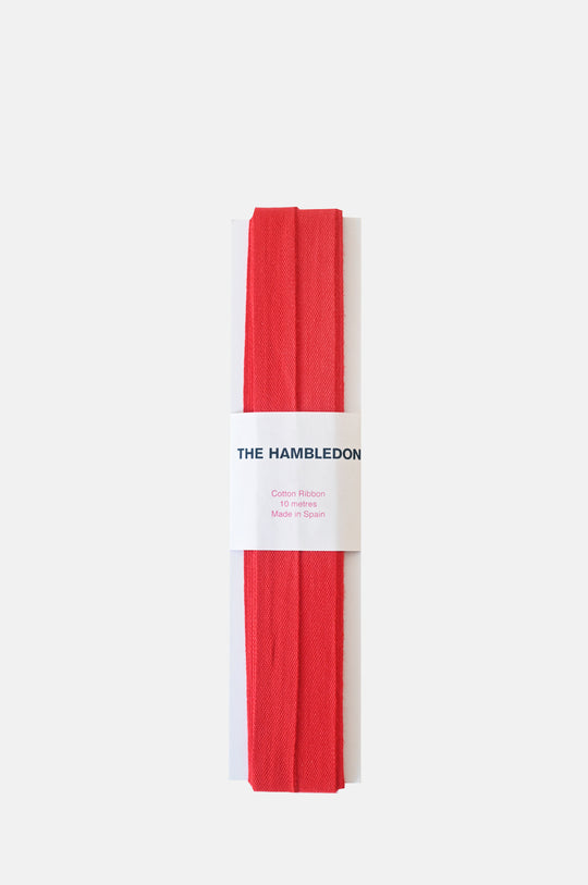 Party Red Cotton Ribbon 15mm x 10m