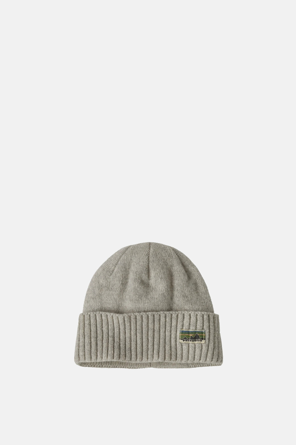 Patagonia Brodeo Beanie OG Legacy Label Crisp Grey.