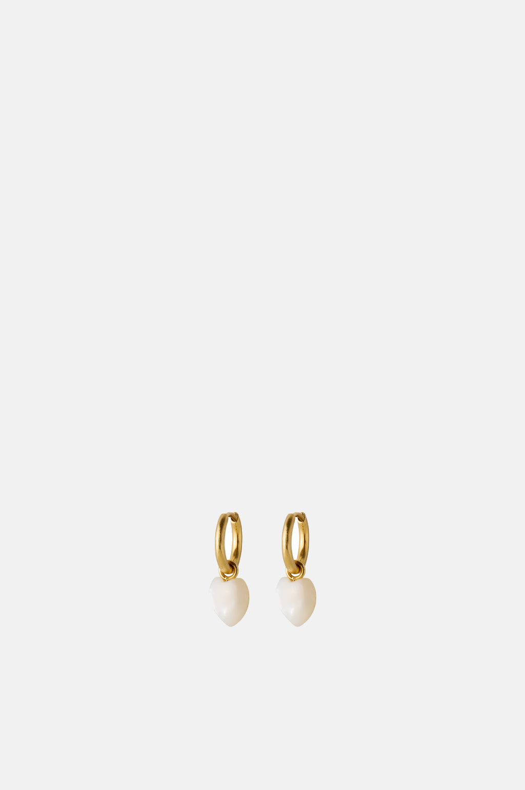 Pernille Corydon Ocean Heart Gold Huggies.
