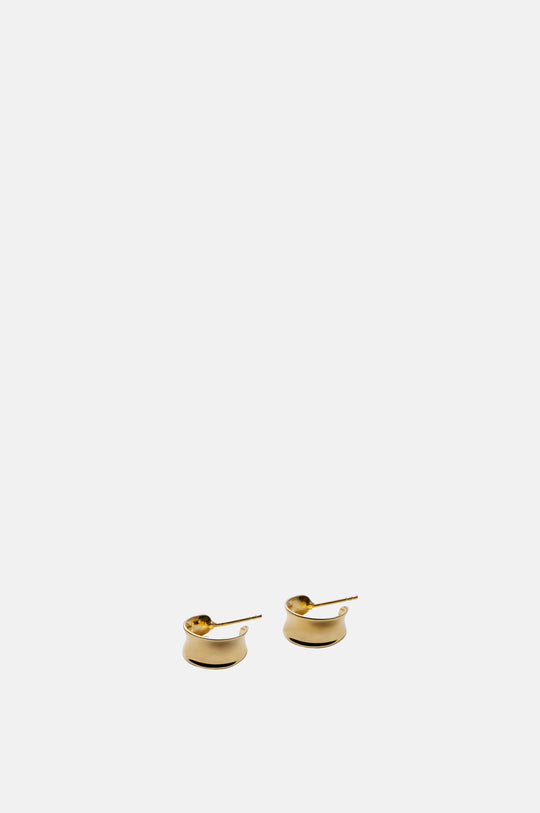 Small Reflection Gold Hoop Earrings
