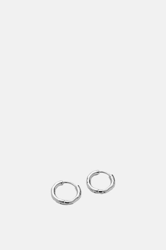 Small Spirit Silver Huggies