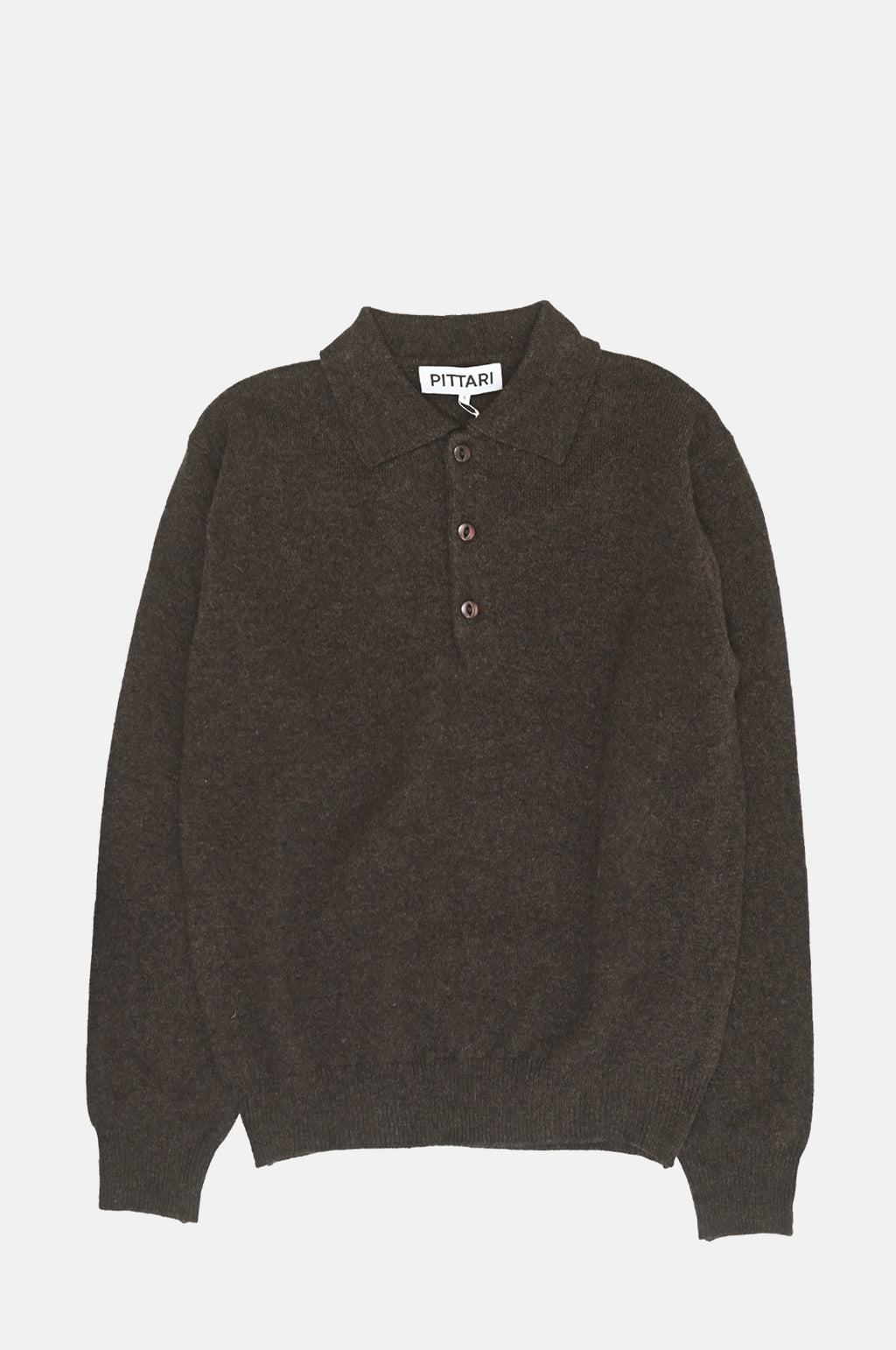 Pittari LS Merino Polo Cocoa.