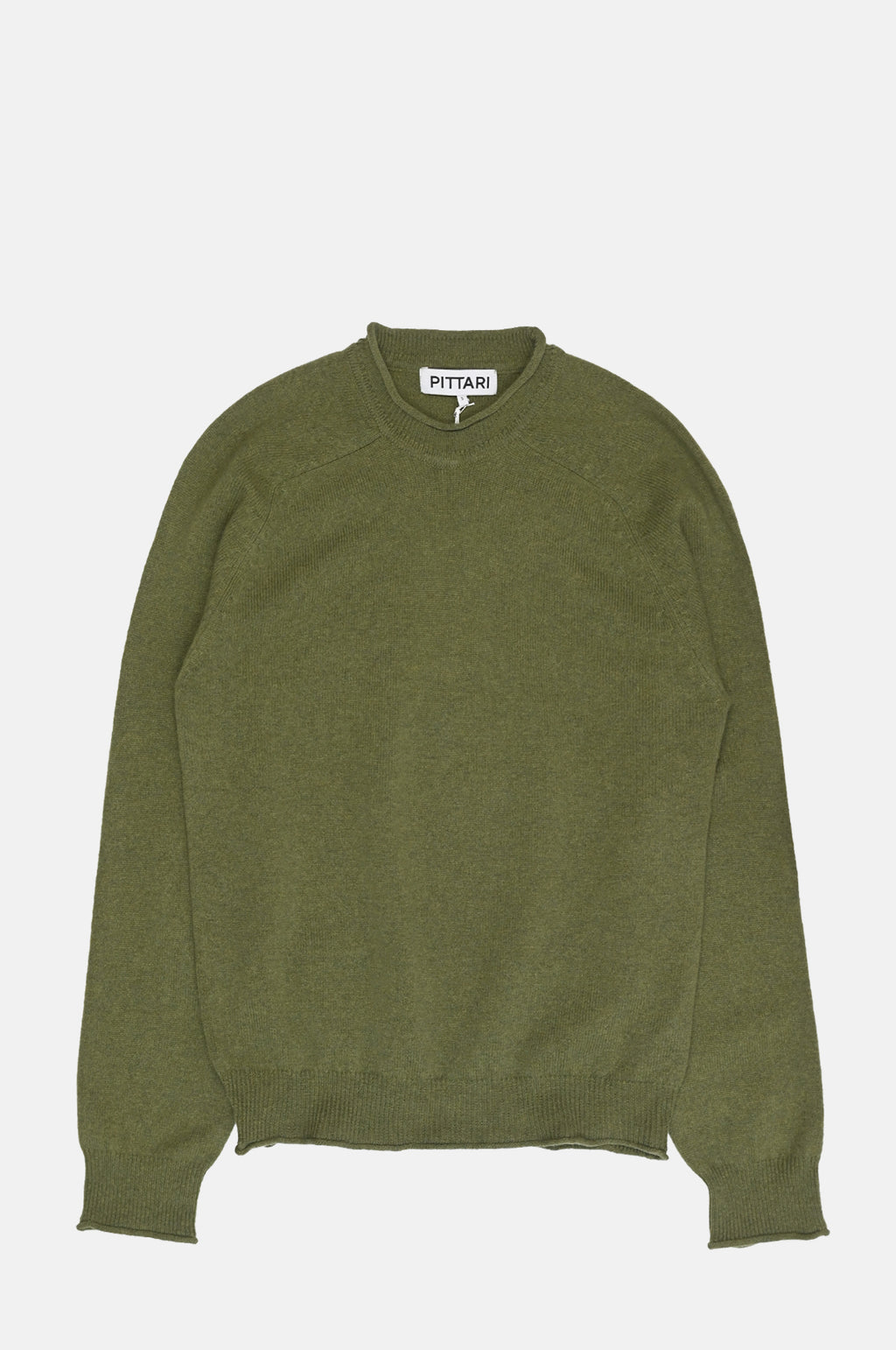 Pittari Usk Merino Crew Green Bean.