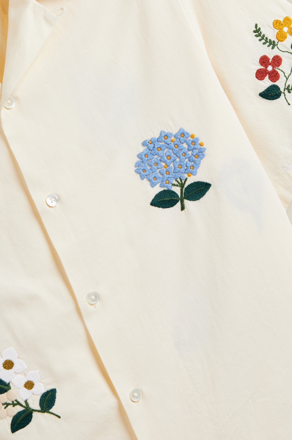 Embroidery Flowers Shirt