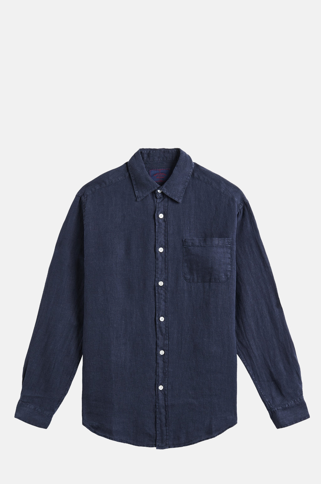 Portuguese Flannel Linen Shirt Navy.