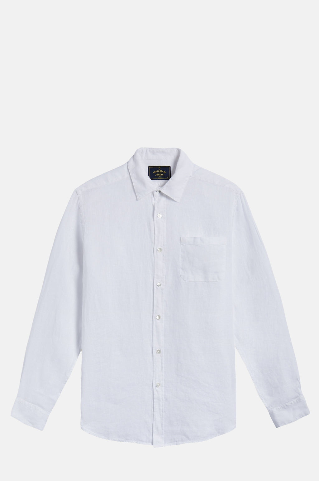 Portuguese Flannel Linen Shirt White.