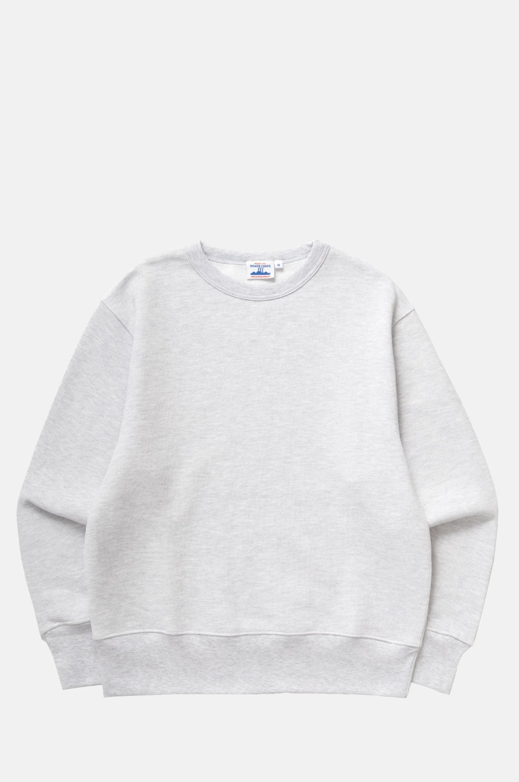 Power Goods Loopback Crewneck Ash.