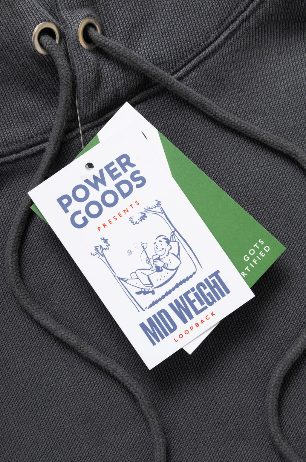 Loopback Hoodie Washed Black